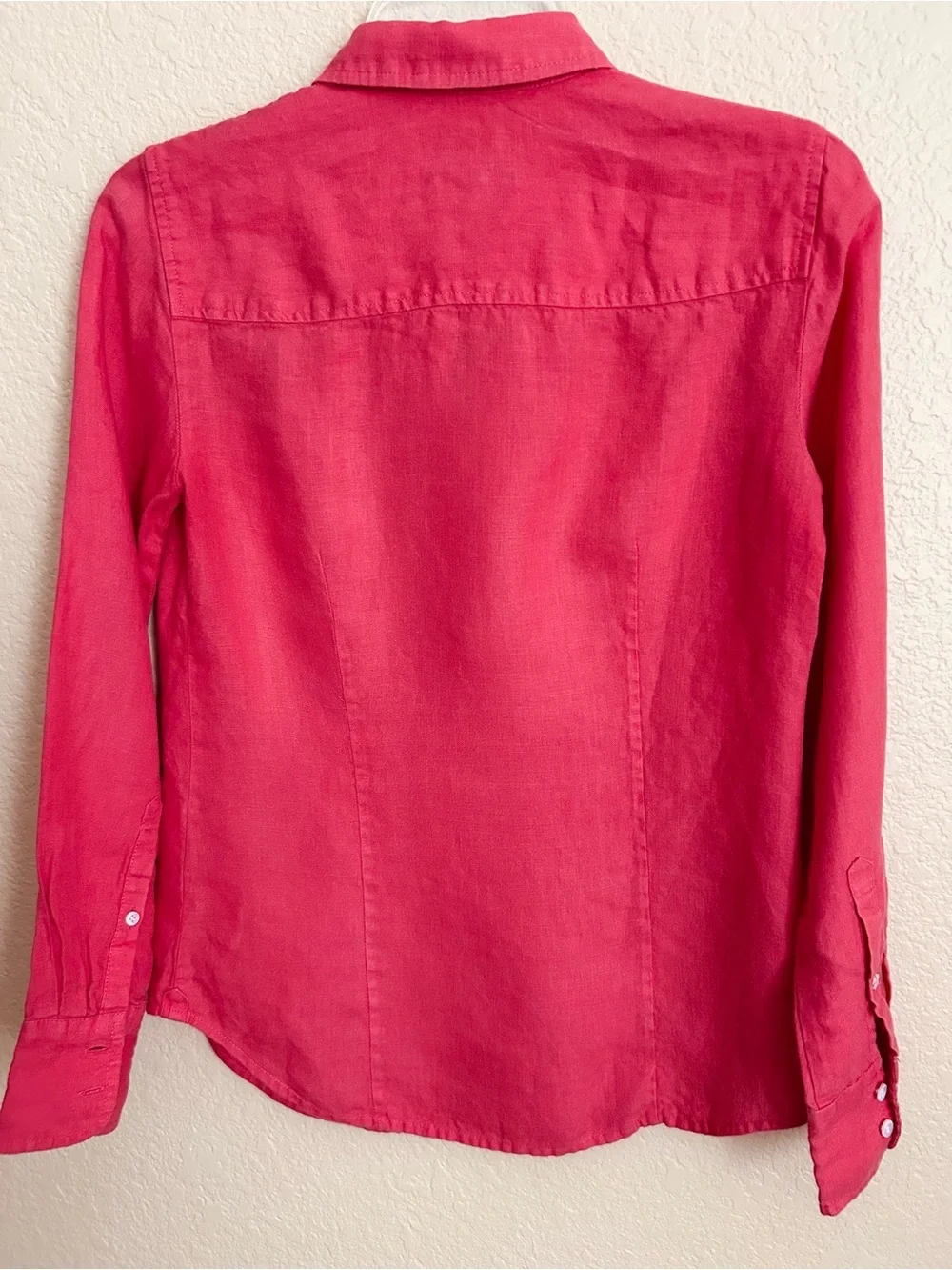 J. Crew Baird McNutt Linen Perfect Long Sleeve Button Down Shirt